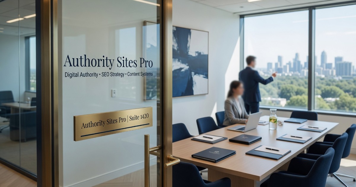 business appearing as market leader online — Authority Sites Pro