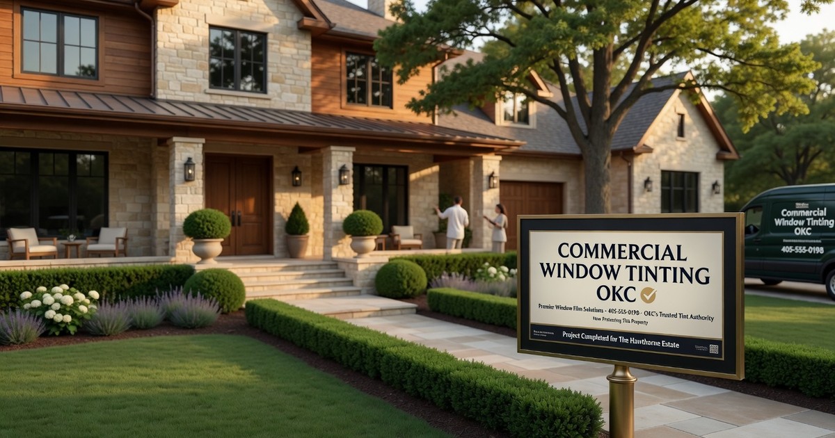 best window film for office glare reduction — Commercial Window Tinting OKC
