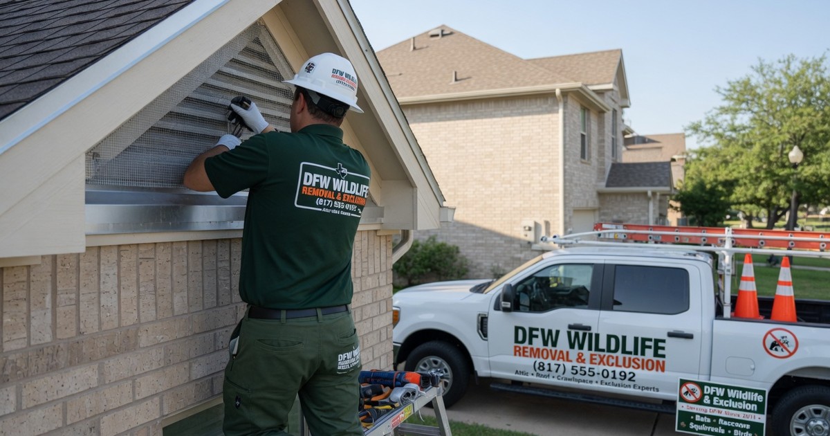 opossum in crawl space removal — DFW Wildlife Removal & Exclusion