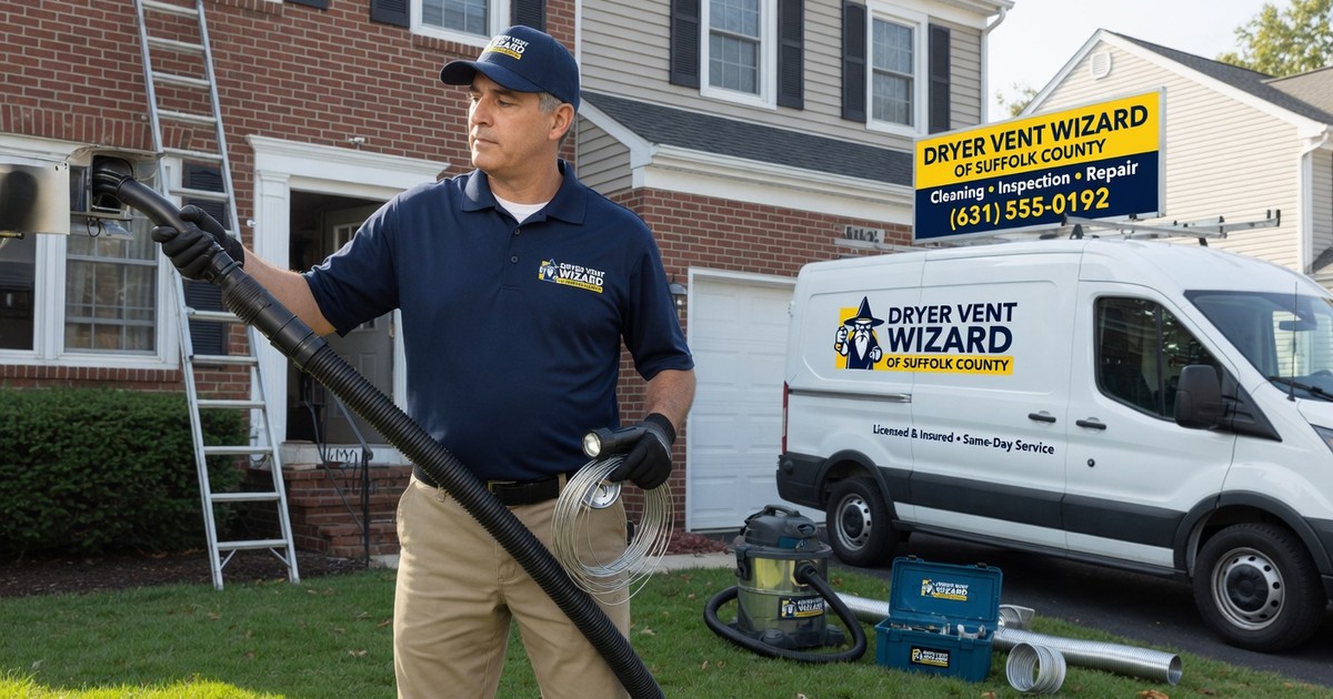 emergency dryer vent repair near me — Dryer Vent Wizard of Suffolk County