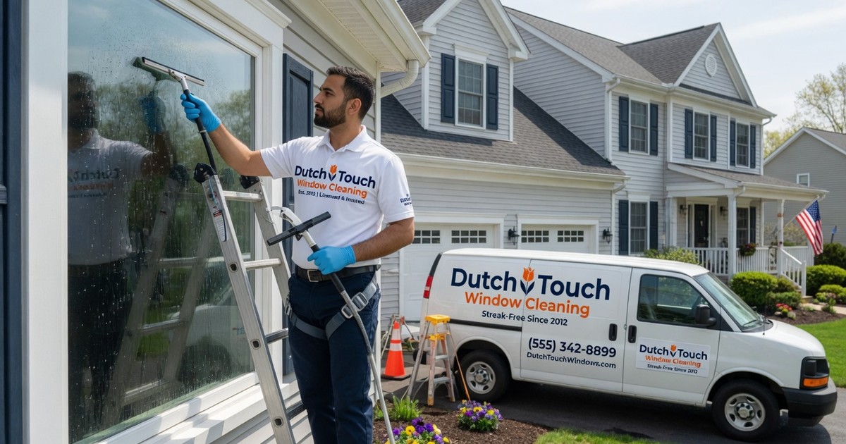 who cleans windows on tall buildings near me — Dutch Touch Window Cleaning