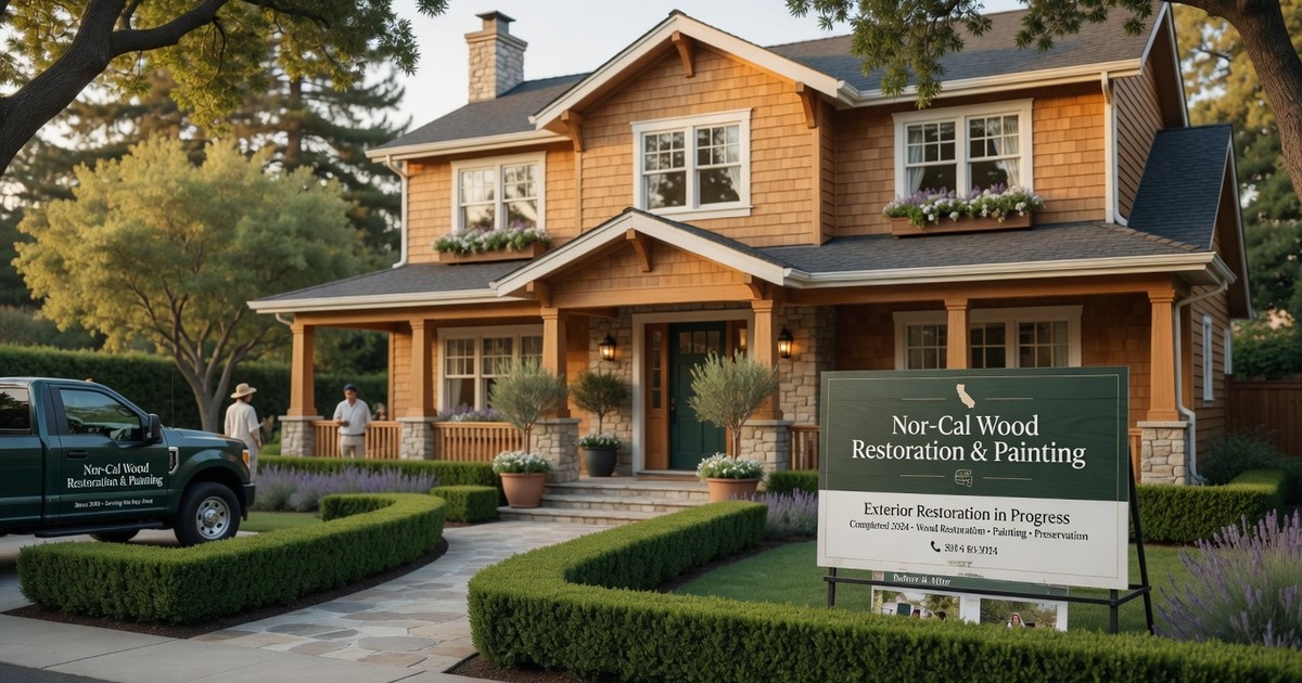 what is included in shingle staining — Nor-Cal Wood Restoration & Painting