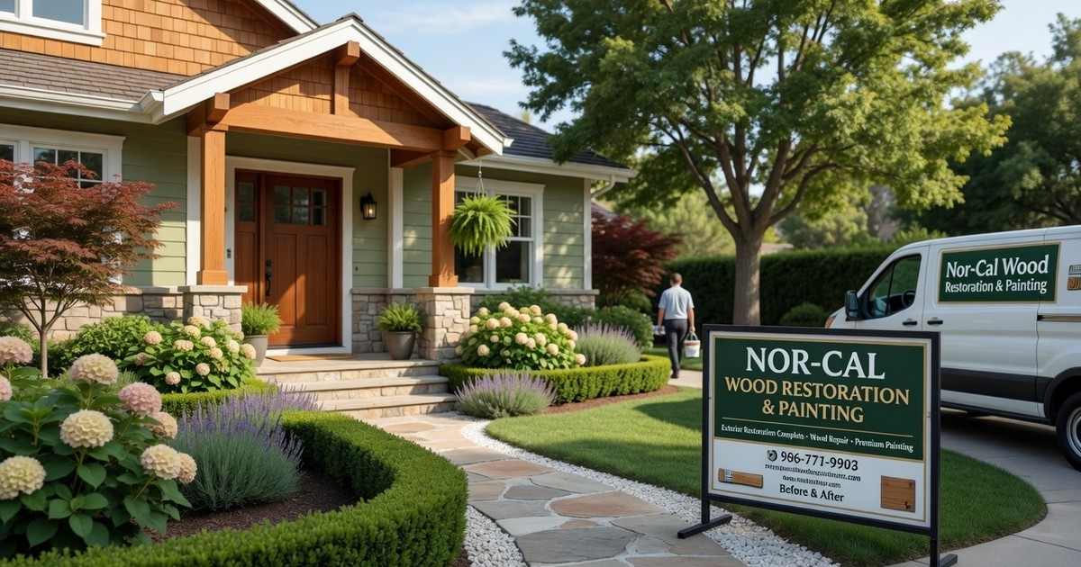 shingle staining marin — Nor-Cal Wood Restoration & Painting