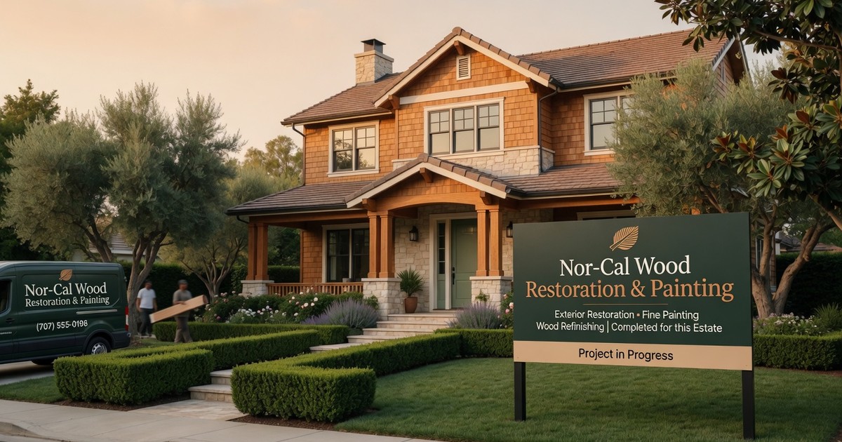outdoor wood protection from uv and moisture — Nor-Cal Wood Restoration & Painting