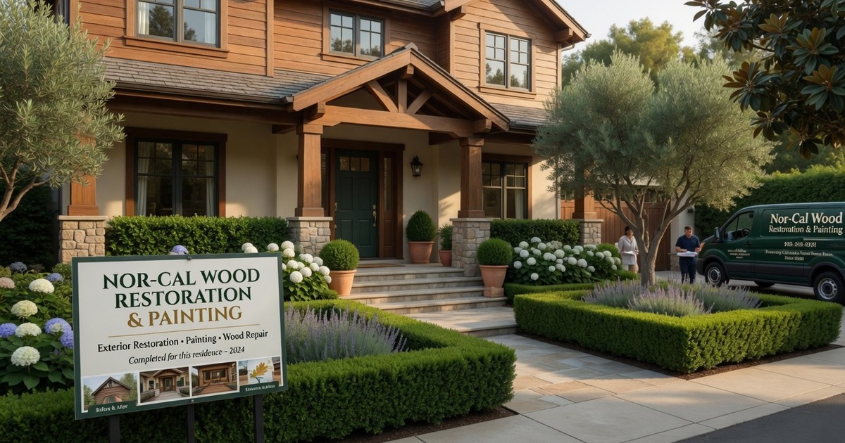 cedar shingle restoration near mill valley — Nor-Cal Wood Restoration & Painting