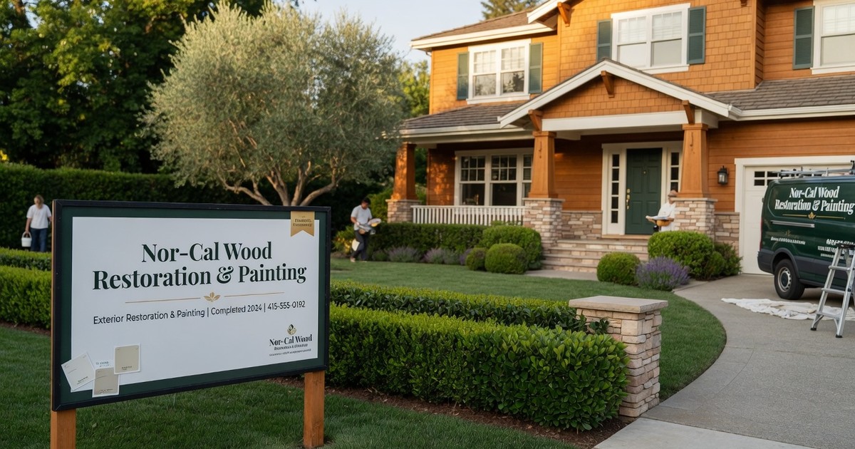 professional shingle cleaning and staining — Nor-Cal Wood Restoration & Painting