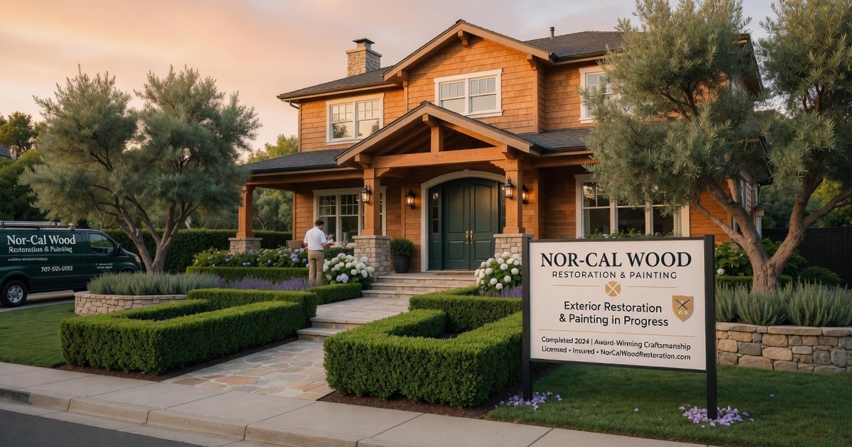 professional wood brightening and staining — Nor-Cal Wood Restoration & Painting
