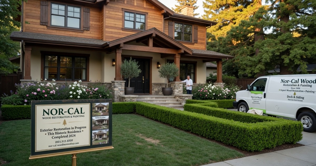 outdoor wood restoration sausalito — Nor-Cal Wood Restoration & Painting