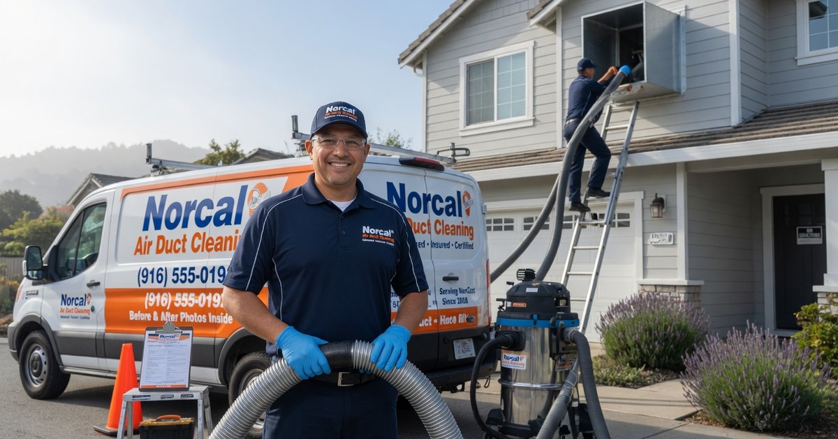 lint removal from dryer vent line — Norcal Air Duct Cleaning
