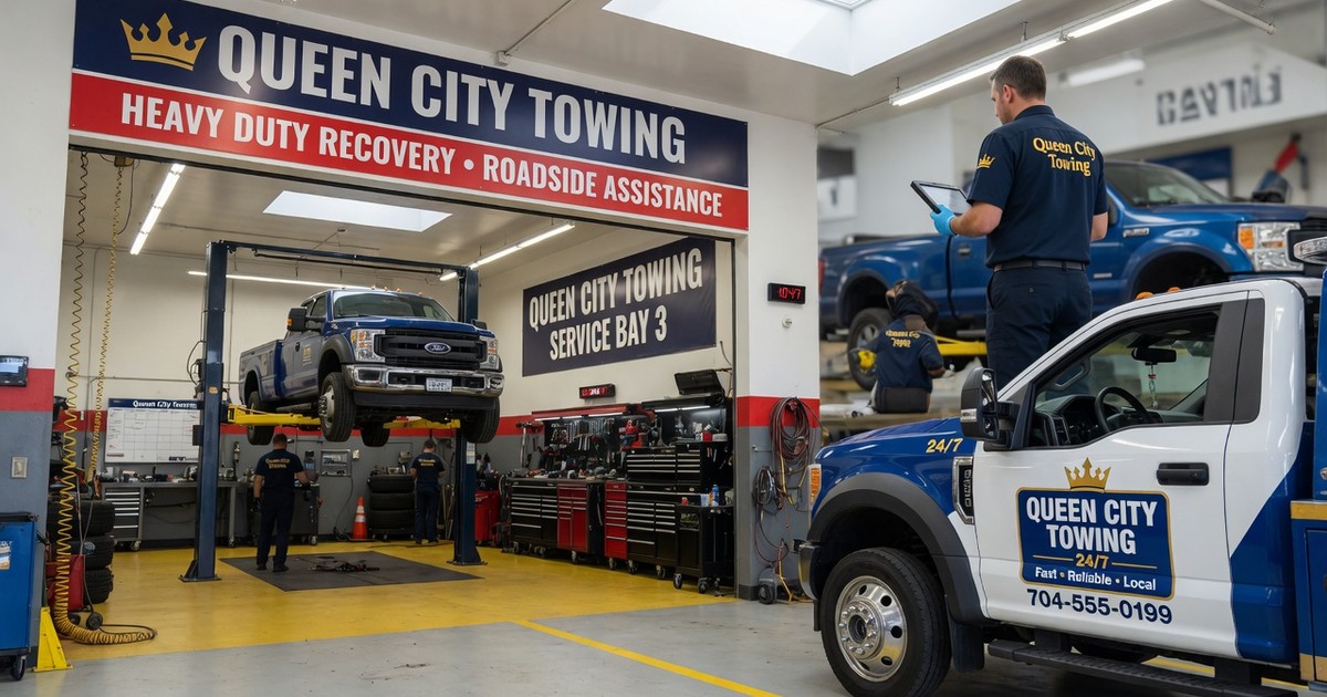 local 24 hour roadside help near me — Queen City Towing