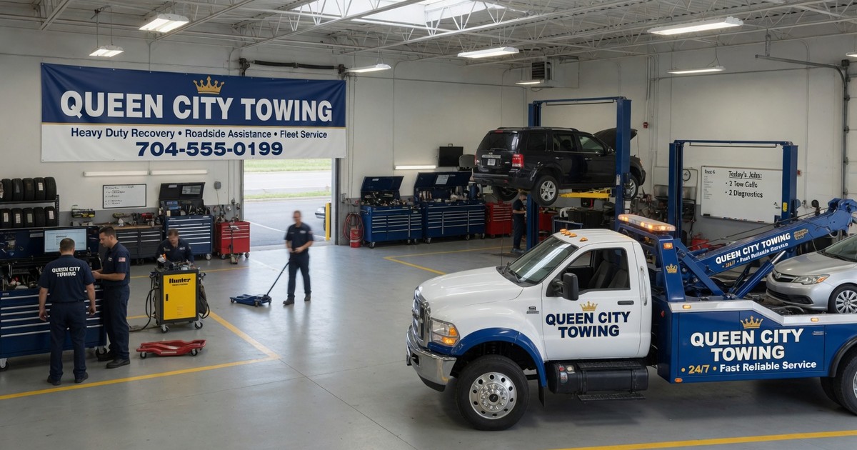 towing companies that answer fast charlotte — Queen City Towing