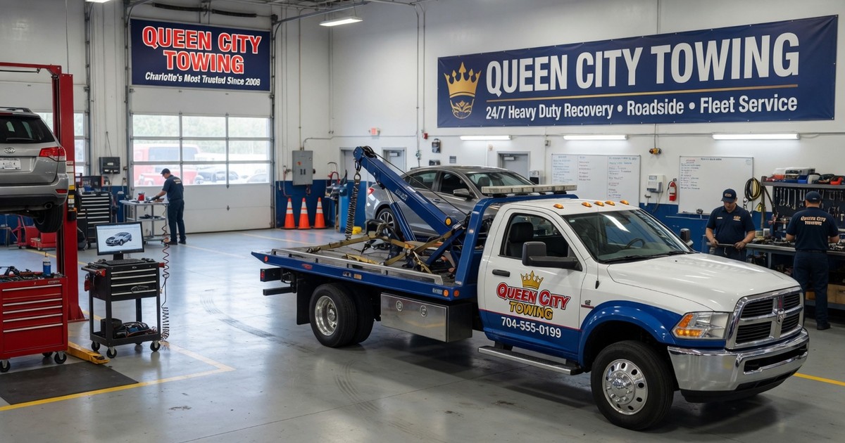 cheap tow truck charlotte nc — Queen City Towing