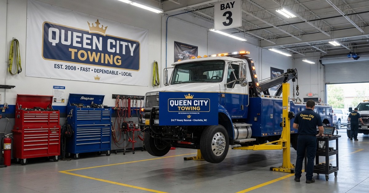 local towing company with good reviews charlotte — Queen City Towing