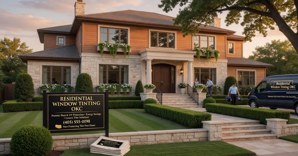who installs window film on houses in south oklahoma city — Residential Window Tinting OKC