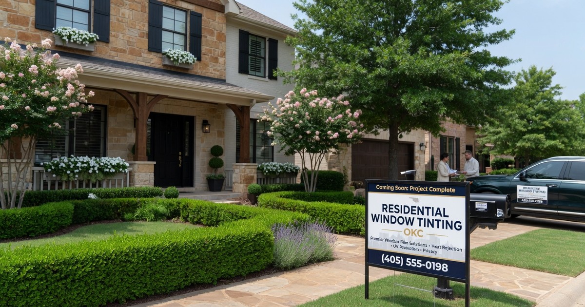 uv protection window film oklahoma city — Residential Window Tinting OKC