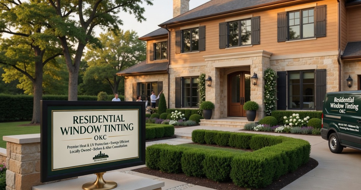 who installs house window tinting in oklahoma city — Residential Window Tinting OKC