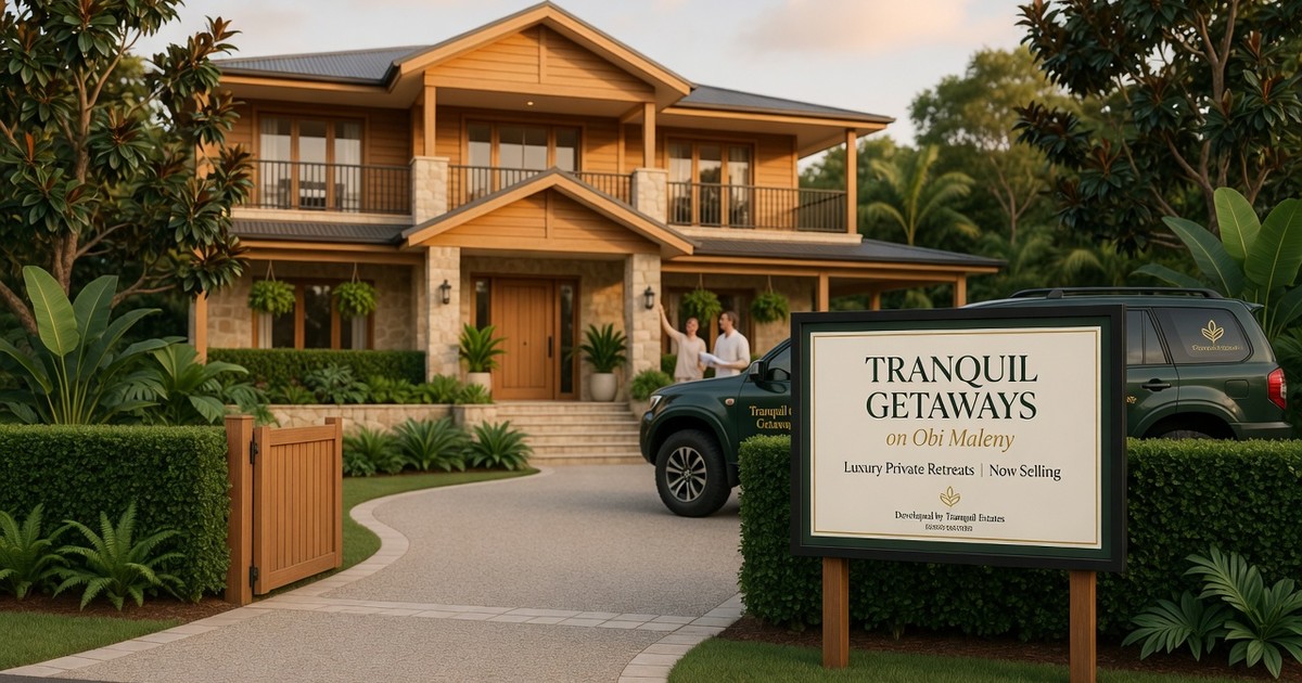 where to book a peaceful villa in maleny — Tranquil Getaways on Obi Maleny