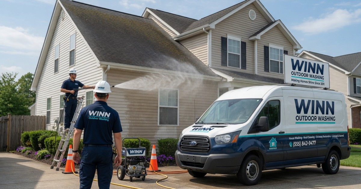 who cleans windows for homes in meridian idaho — Winn Outdoor Washing
