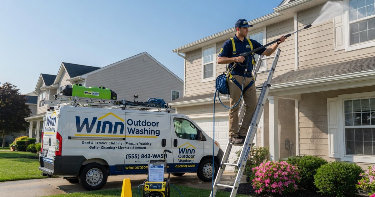 exterior soft washing to remove mold — Winn Outdoor Washing