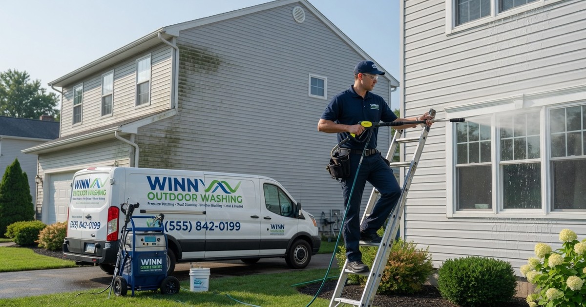 soft washing house exterior boise — Winn Outdoor Washing